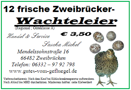 12 Wachteleier