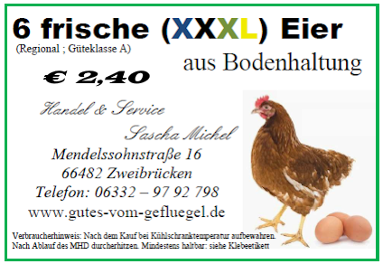 6 XXXL Eier